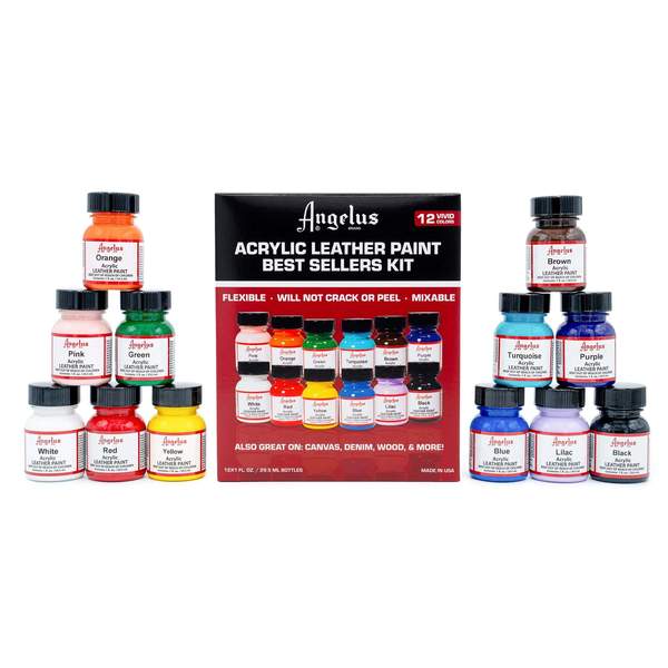 Angelus Acrylic Leather Paint - Best Sellers Kit-SOLE