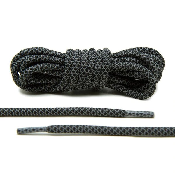 Lace Lab Black 3M Reflective Rope Laces-SOLE
