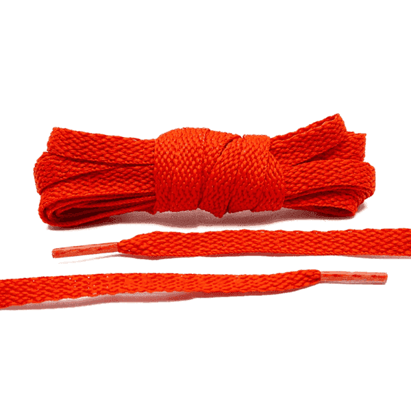 Lace Lab Dark Orange Flat Laces-SOLE