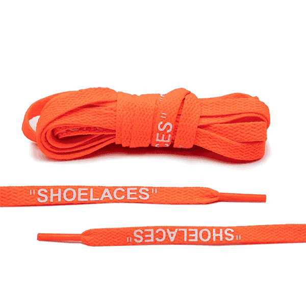 Lace Lab Off-White Style “SHOELACES” Neon Orange