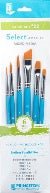 Princeton - Brush Set With Angle Shader 1/2", Flat Shader 4, Flat Shader 8, Round 2, Round 4, Round 6-SOLE