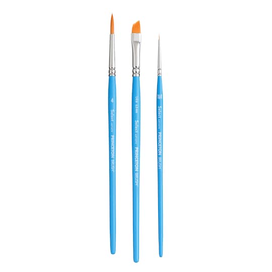 Princeton - Brush set with Angle Shader 1/4", Round 2, Short Liner 18/0-SOLE
