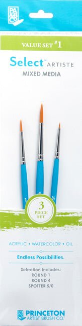 Princeton - Brush Set With Round 1, Round 4, Spotter 5/0-SOLE