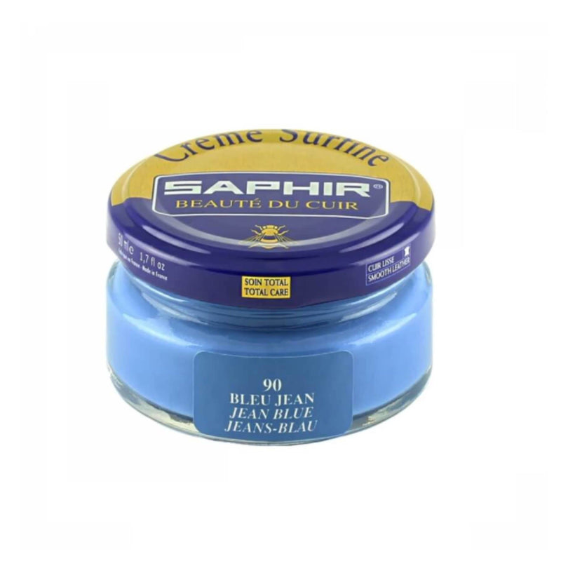 Saphir Crème Surfine Denim Blue Shoe Cream-SOLE