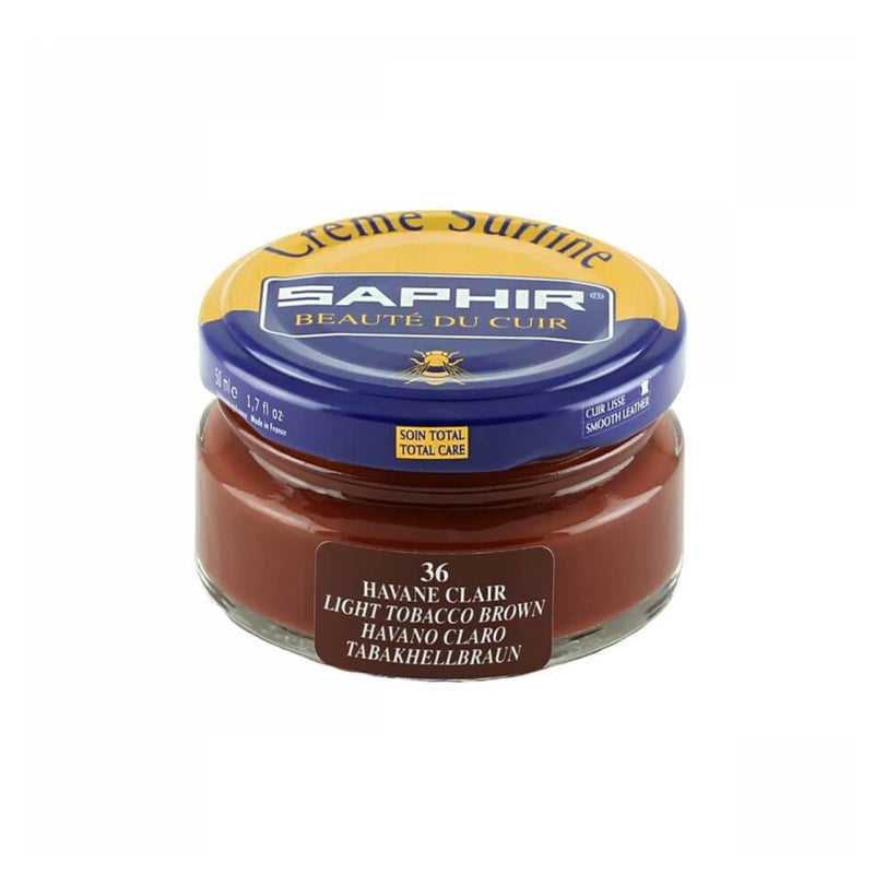 Saphir Crème Surfine Light Tabacco Shoe Cream-SOLE