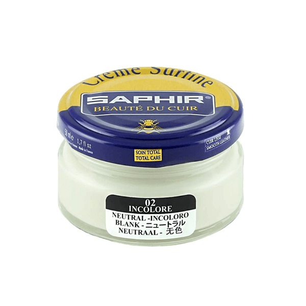 Saphir Crème Surfine Neutral Shoe Cream-SOLE