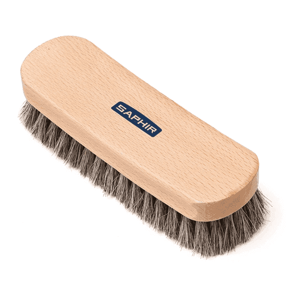 Saphir Horsehair Shine Brush white 18cm-SOLE