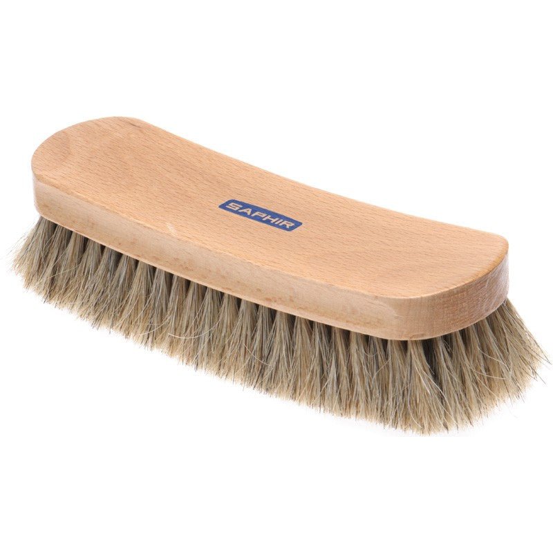 Saphir Horsehair Shine Brush white 18cm-SOLE