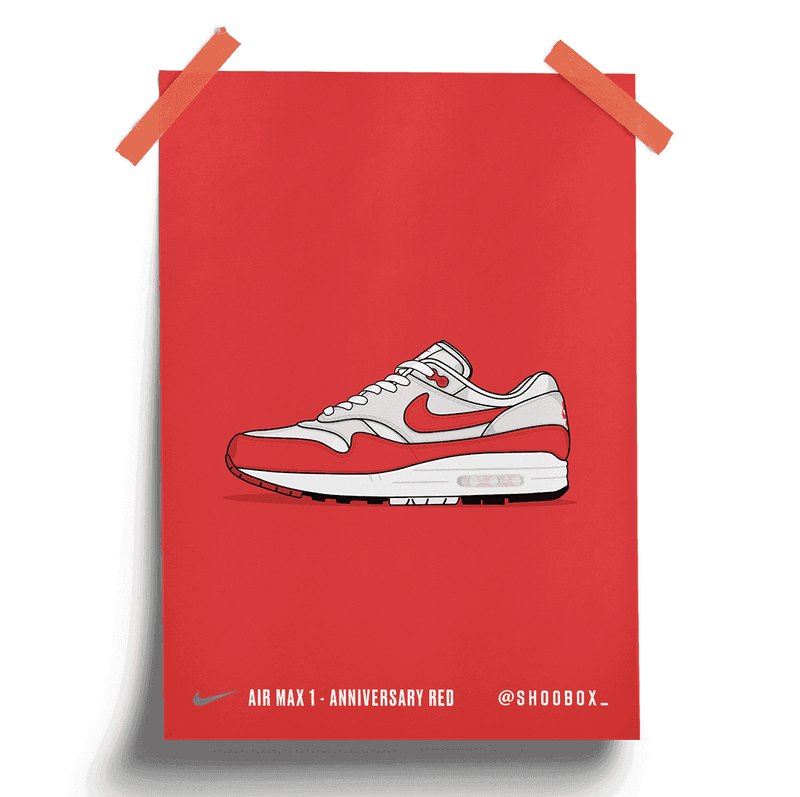 Shoobox Air Max 1 Anniversary Red Poster-SOLE
