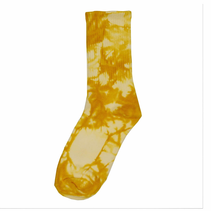 Sole Tie Dye Crew Socks - Yellow-SOLE