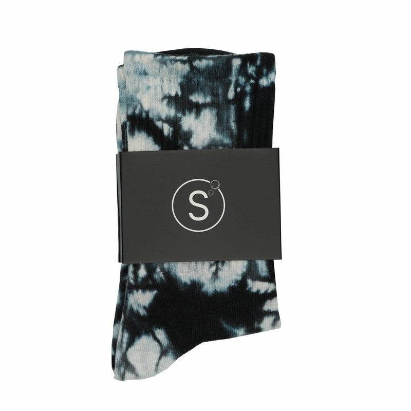 Sole Tie Dye Crew Socks - Dark Blue-SOLE