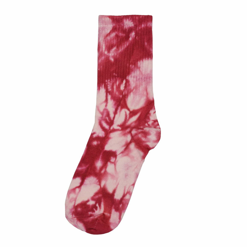 Sole Tie Dye Crew Socks - Red-SOLE
