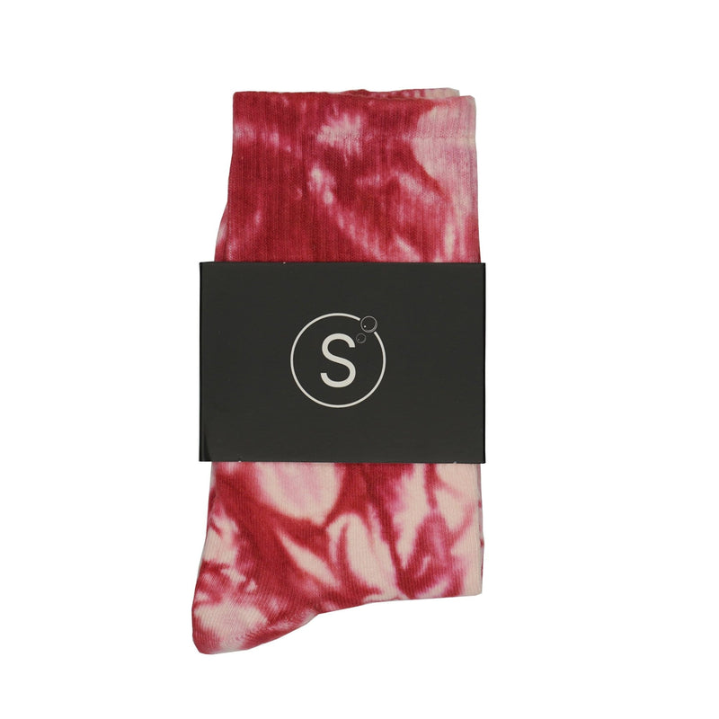 Sole Tie Dye Crew Socks - Red-SOLE