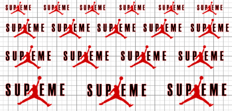 Sole Vinyl Supreme x Nike Logo Stencil Sheet-SOLE